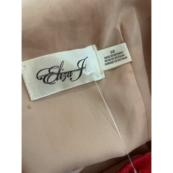 Eliza J Andressa Pink Lace Knee Length Lined Dress Sz 10 - Picture 8 of 13
